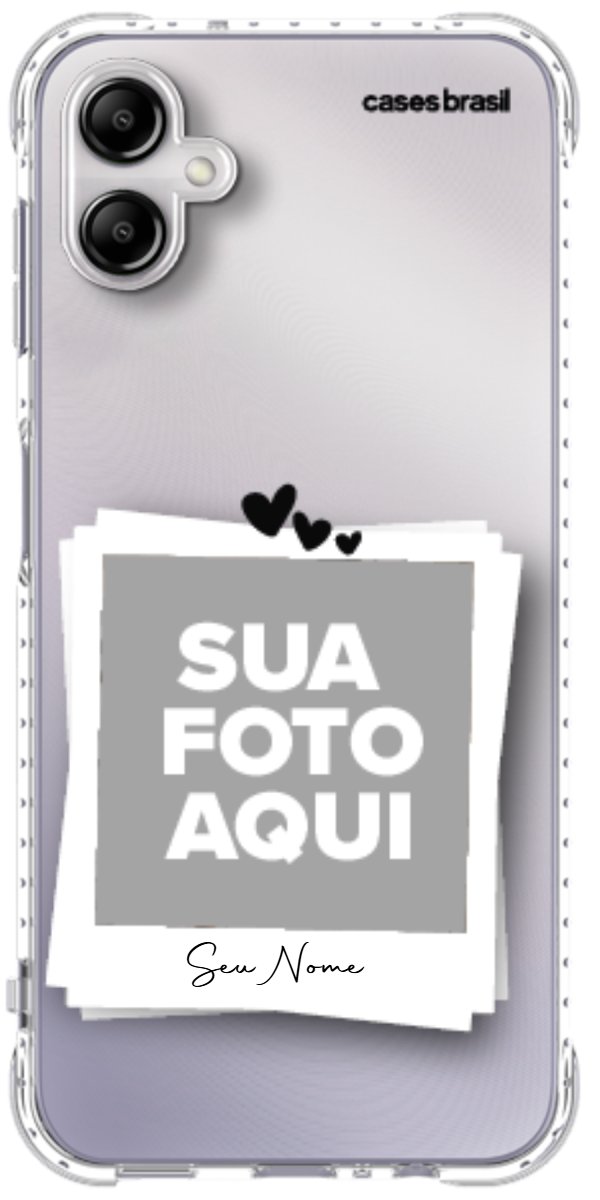 Capinha para Celular Polaroid Corações