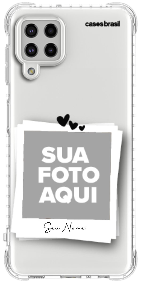 Capinha para Celular Polaroid Corações
