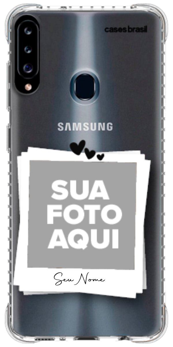Capinha para Celular Polaroid Corações