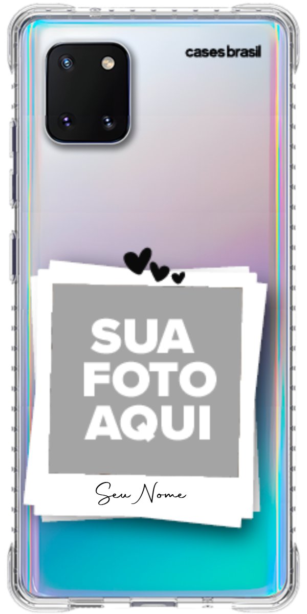Capinha para Celular Polaroid Corações