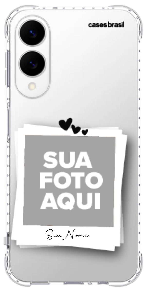 Capinha para Celular Polaroid Corações