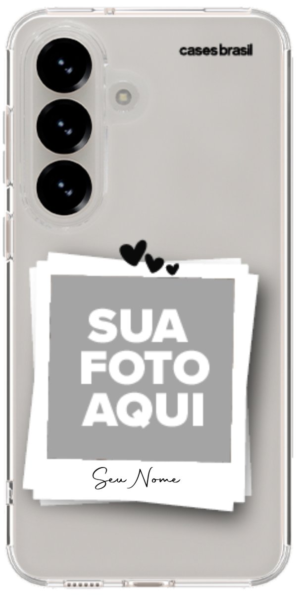 Capinha para Celular Polaroid Corações