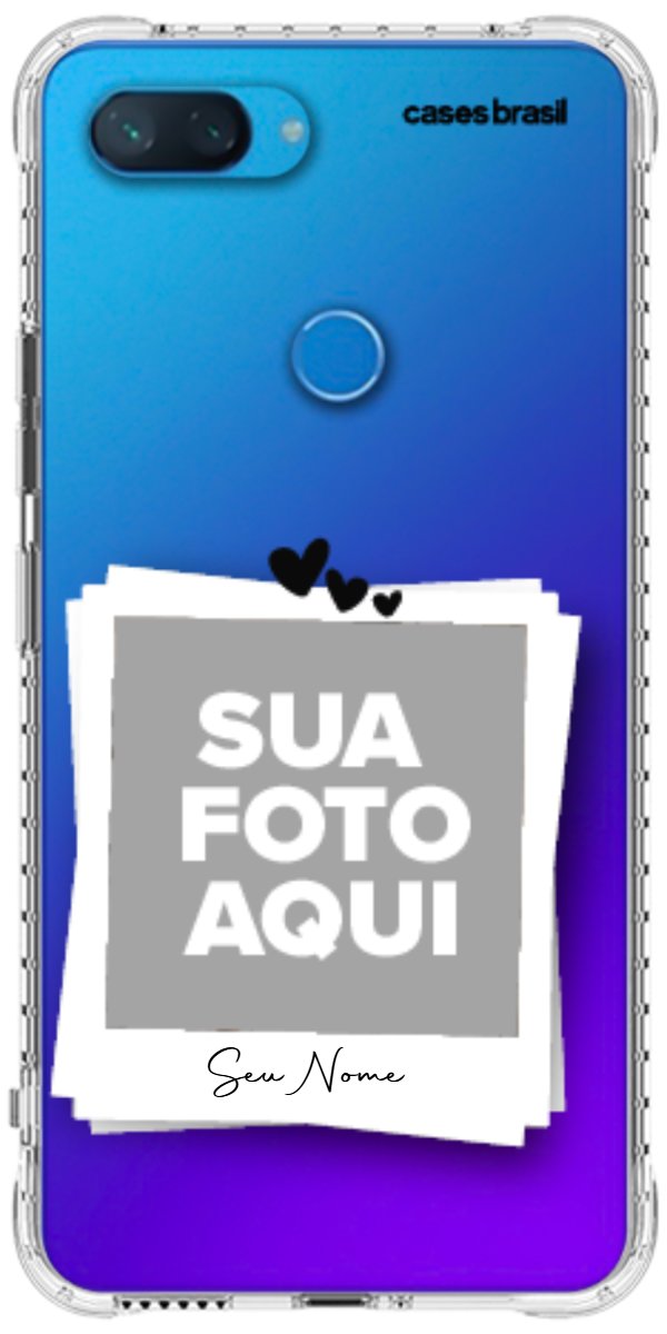 Capinha para Celular Polaroid Corações