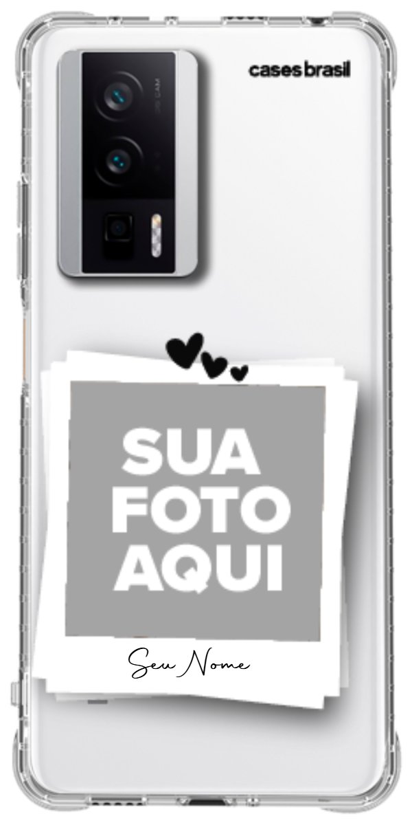 Capinha para Celular Polaroid Corações