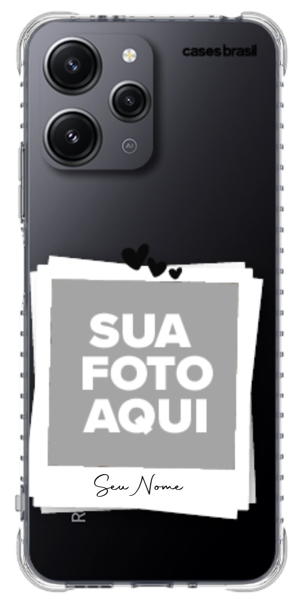 Capinha para Celular Polaroid Corações