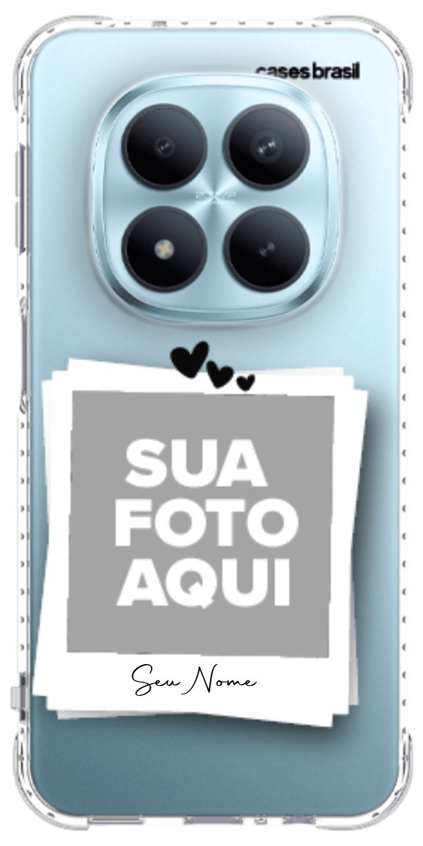 Capinha para Celular Polaroid Corações