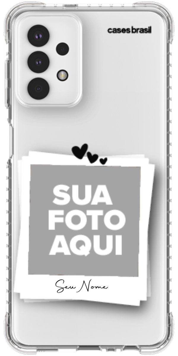 Capinha para Celular Polaroid Corações