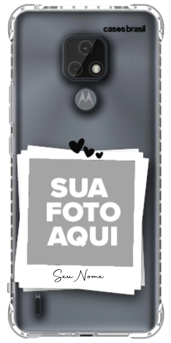Capinha para Celular Polaroid Corações