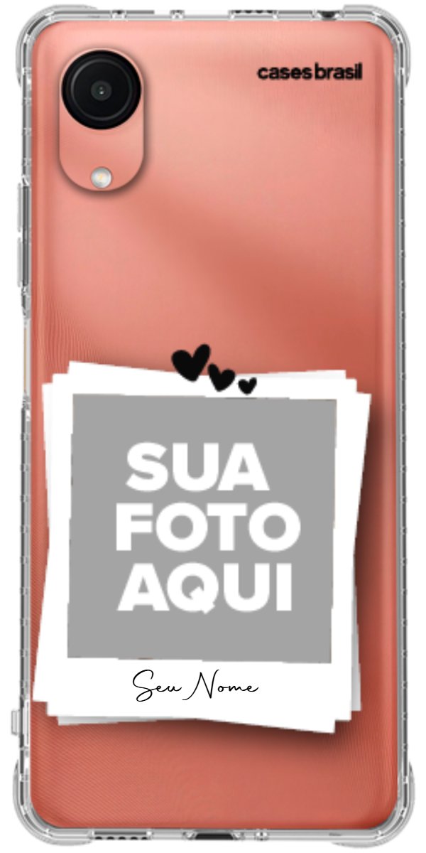 Capinha para Celular Polaroid Corações
