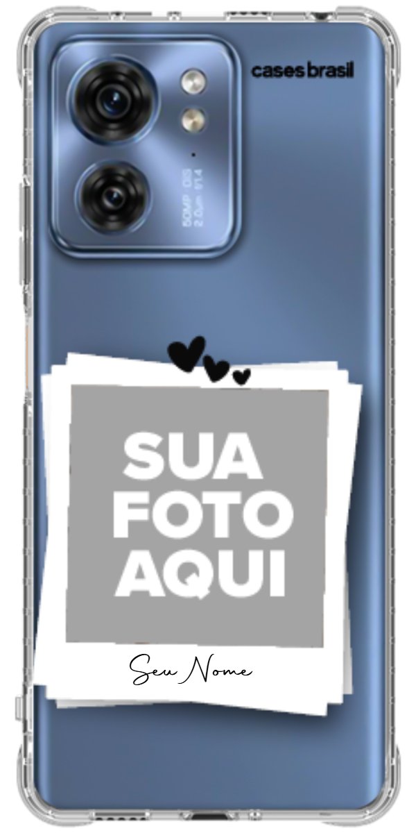 Capinha para Celular Polaroid Corações