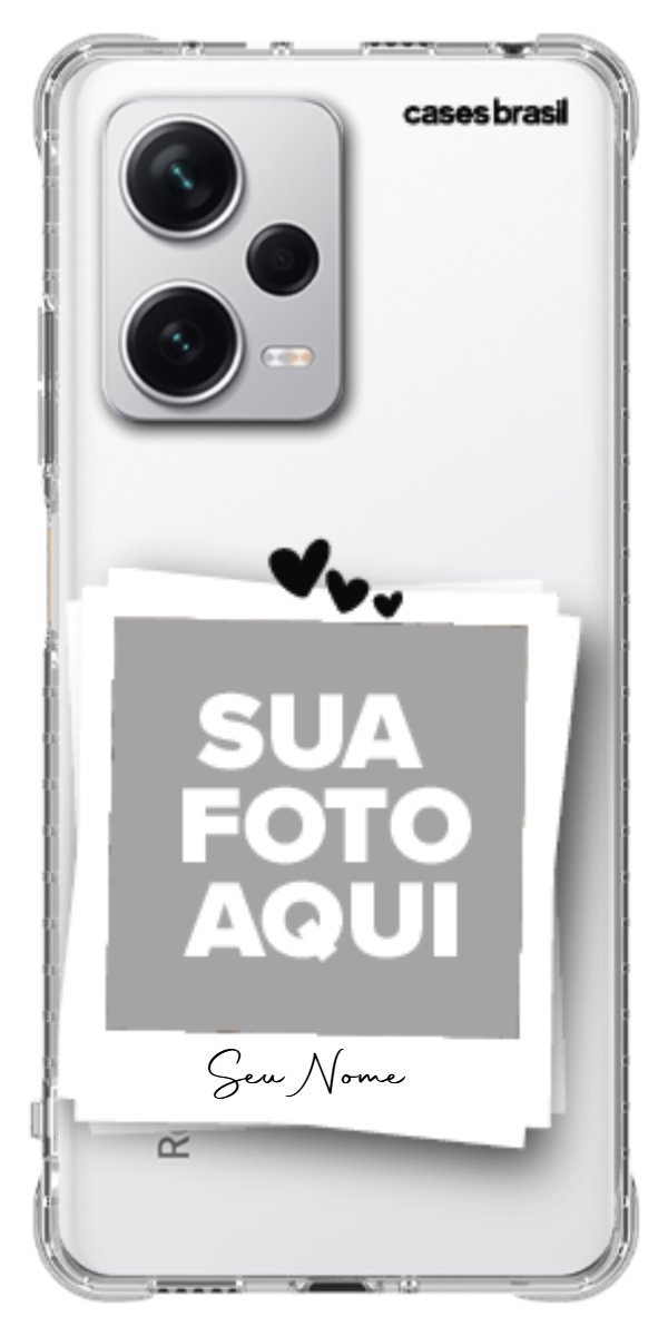 Capinha para Celular Polaroid Corações