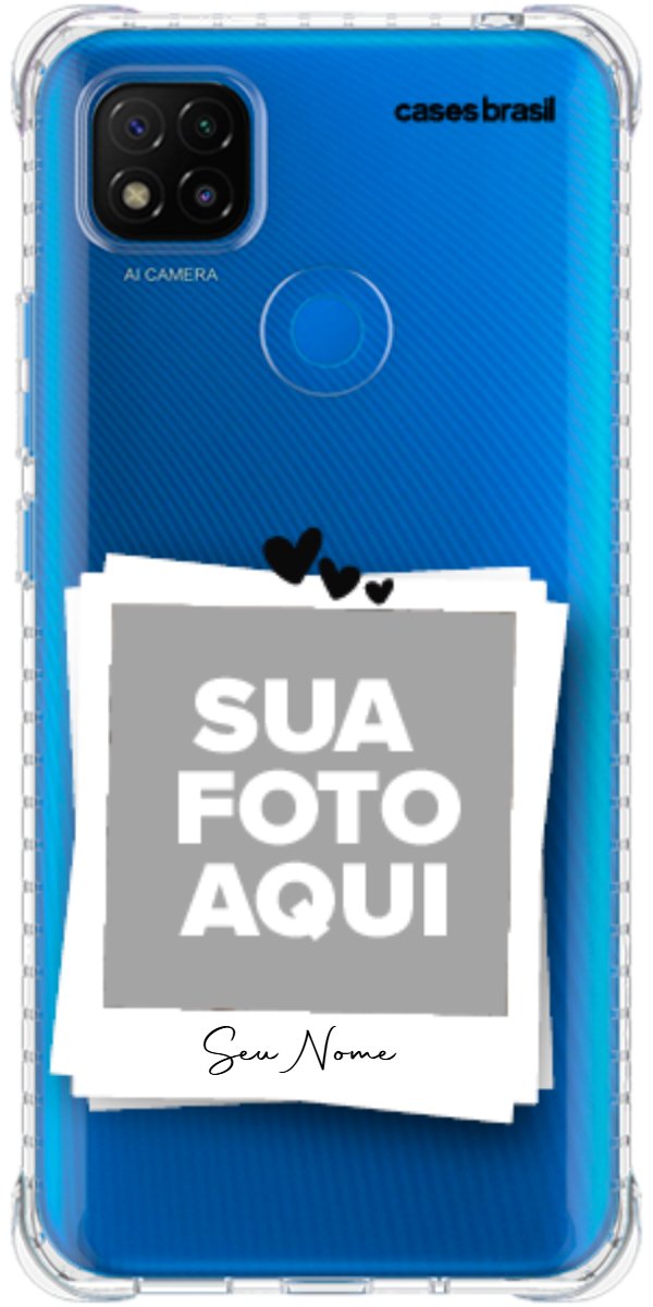 Capinha para Celular Polaroid Corações