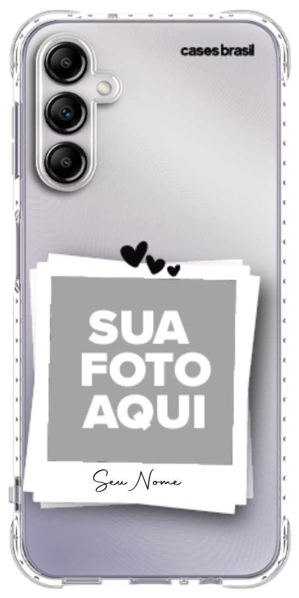 Capinha para Celular Polaroid Corações