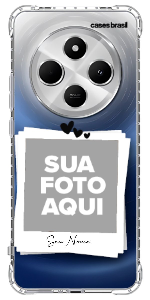 Capinha para Celular Polaroid Corações