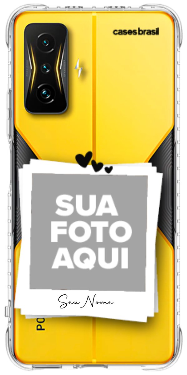 Capinha para Celular Polaroid Corações
