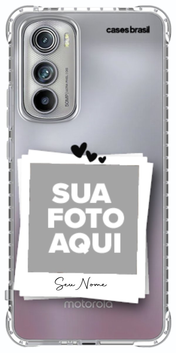 Capinha para Celular Polaroid Corações
