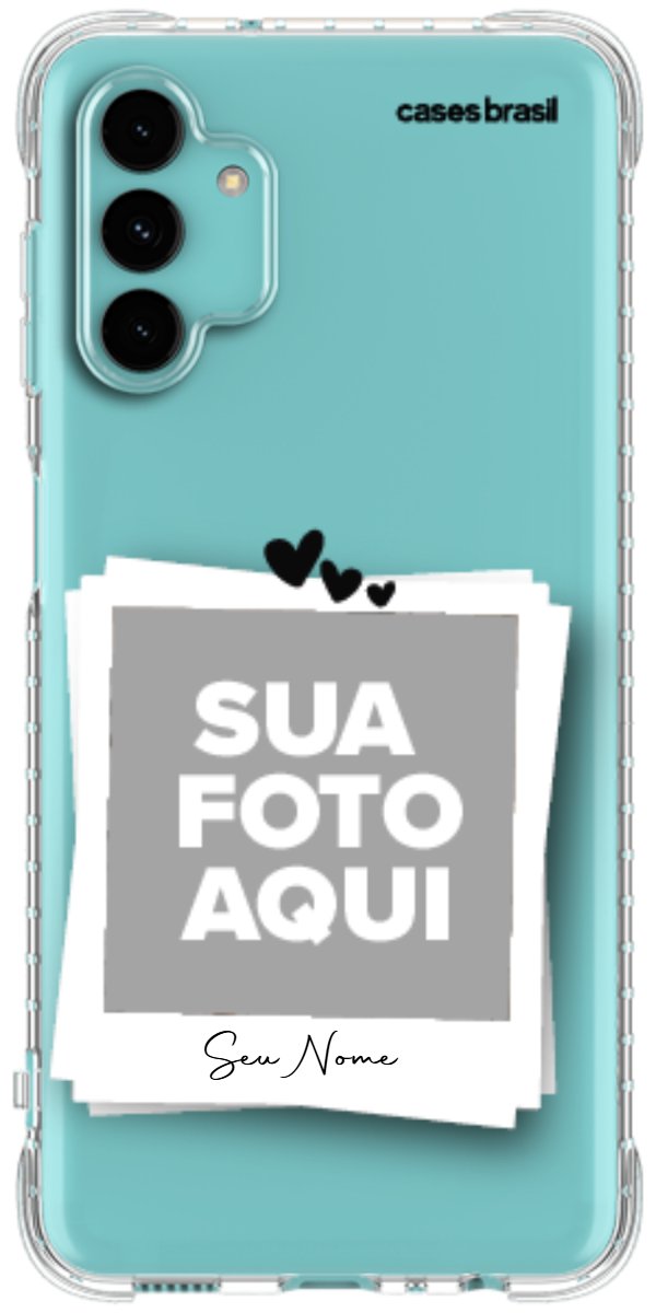 Capinha para Celular Polaroid Corações