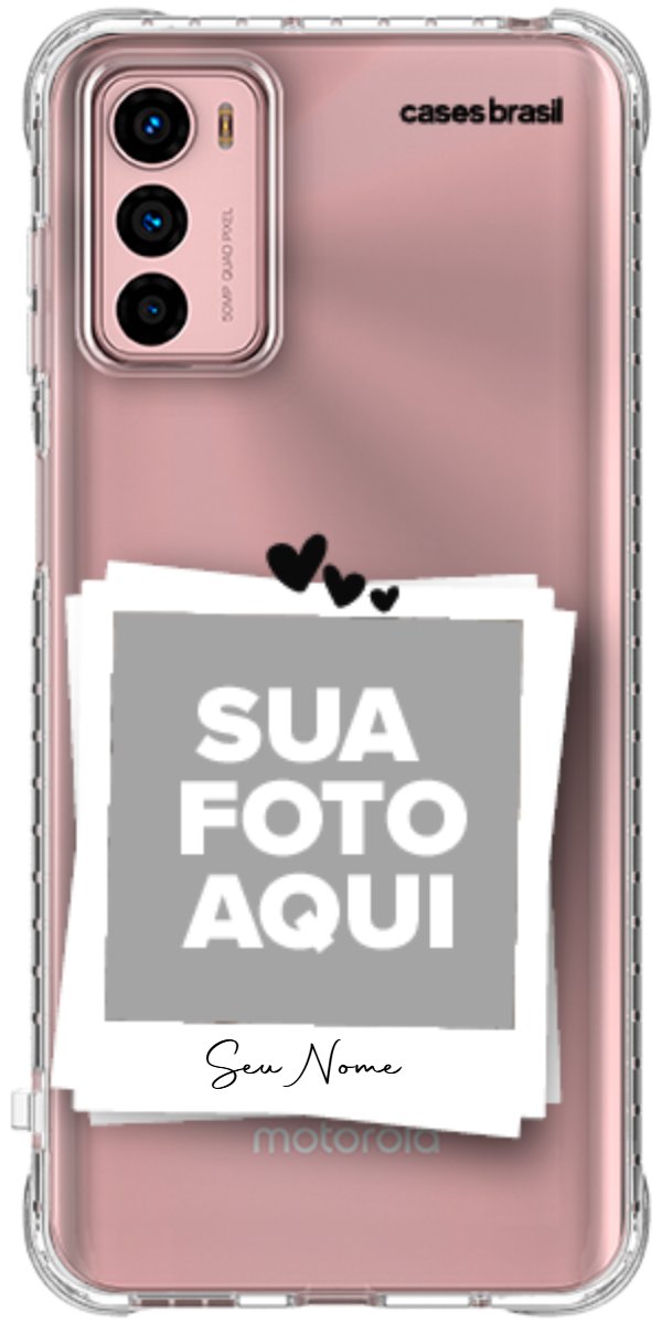 Capinha para Celular Polaroid Corações