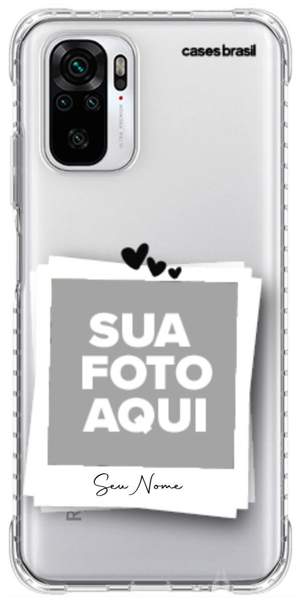 Capinha para Celular Polaroid Corações
