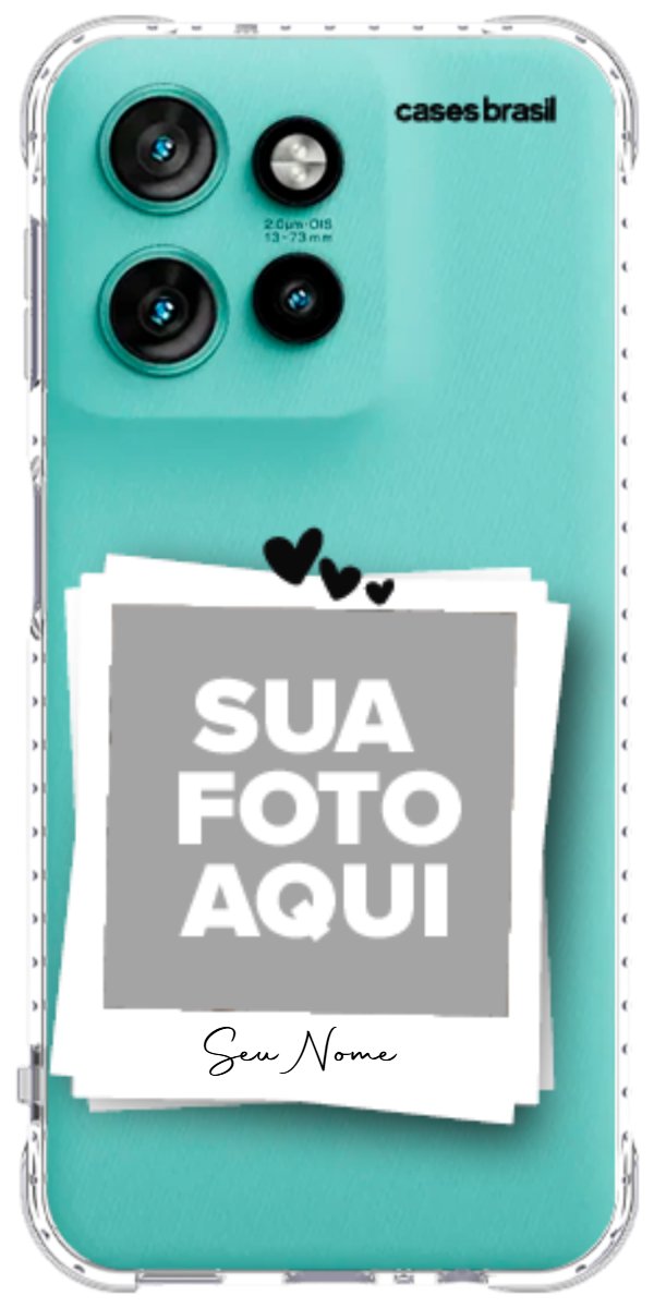 Capinha para Celular Polaroid Corações