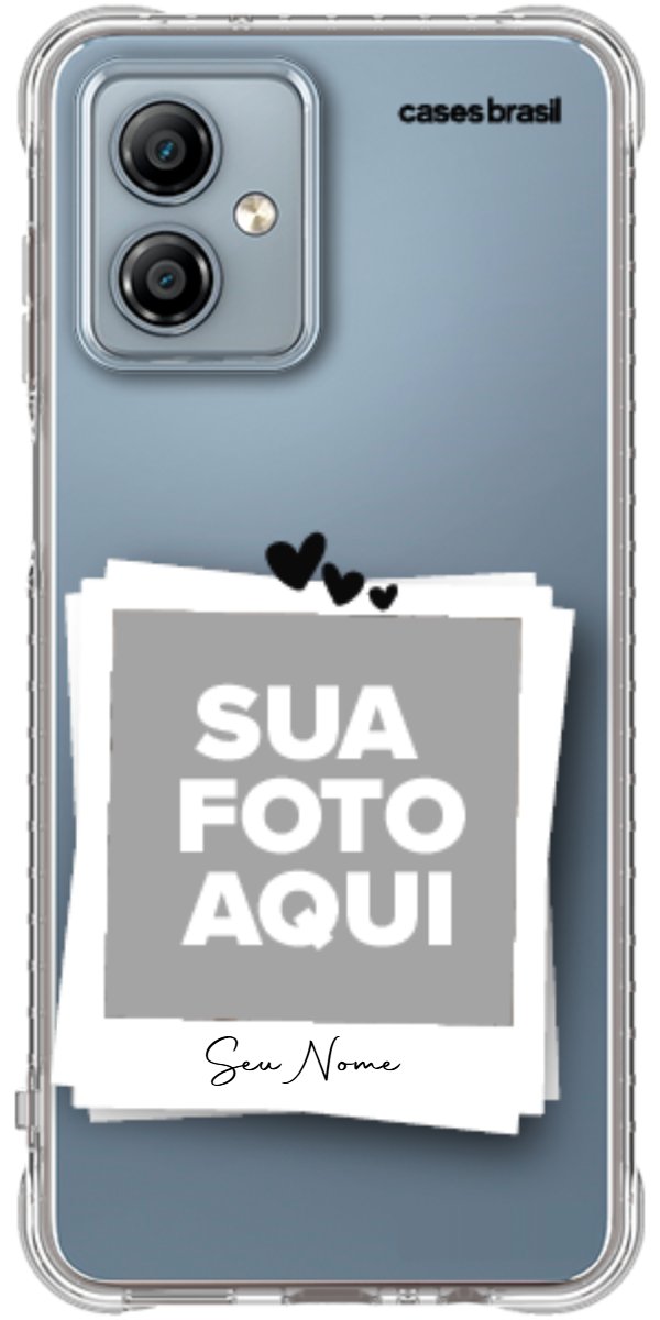 Capinha para Celular Polaroid Corações