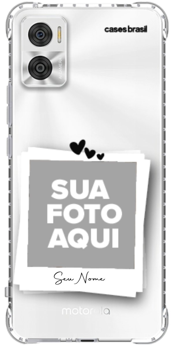 Capinha para Celular Polaroid Corações