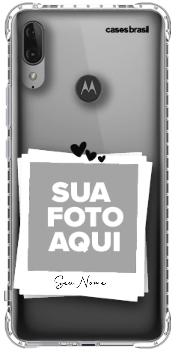 Capinha para Celular Polaroid Corações