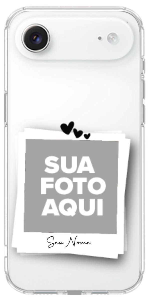 Capinha para Celular Polaroid Corações