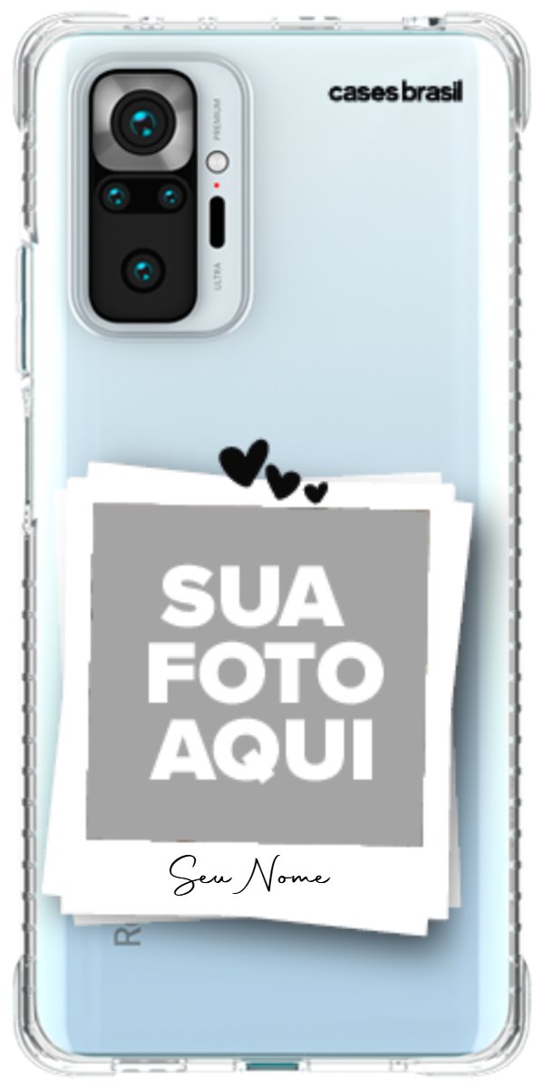 Capinha para Celular Polaroid Corações