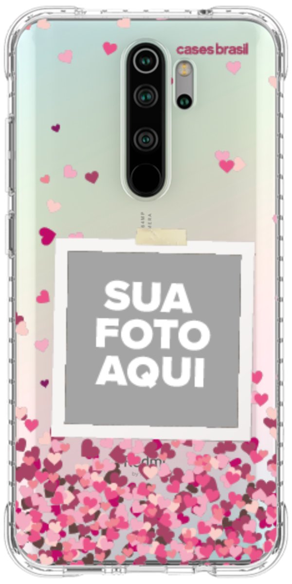 Capinha para Celular Polaroid Corações Flutuantes