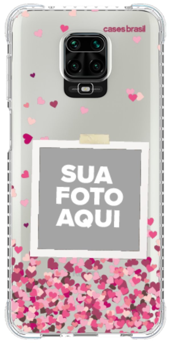 Capinha para Celular Polaroid Corações Flutuantes