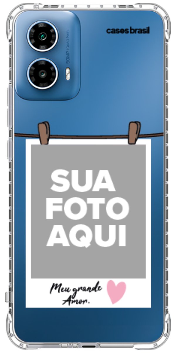 Capinha para Celular Polaroid Meu Grande Amor