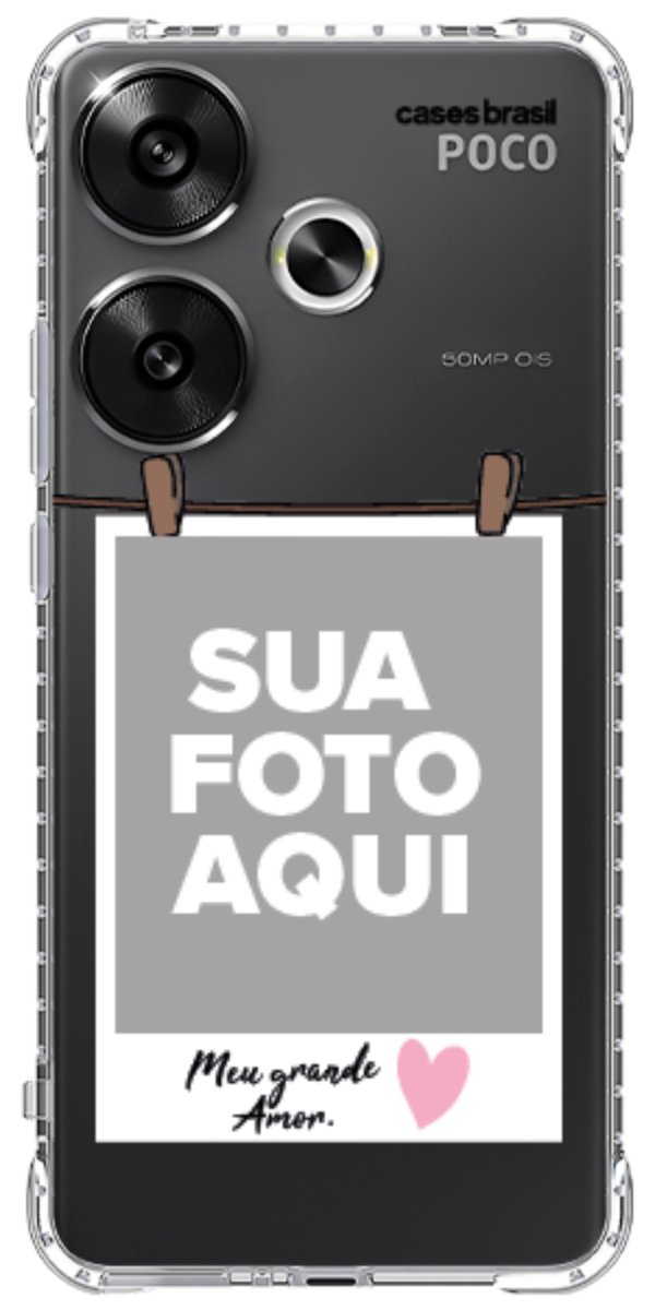 Capinha para Celular Polaroid Meu Grande Amor