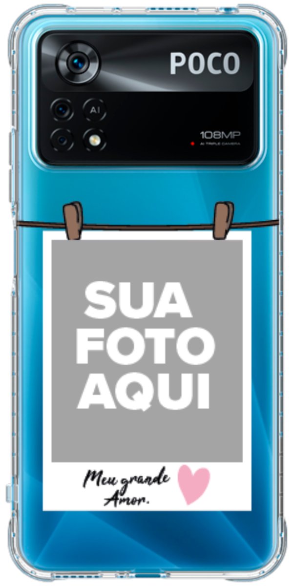 Capinha para Celular Polaroid Meu Grande Amor