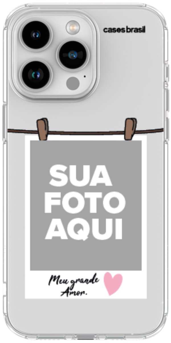 Capinha para Celular Polaroid Meu Grande Amor