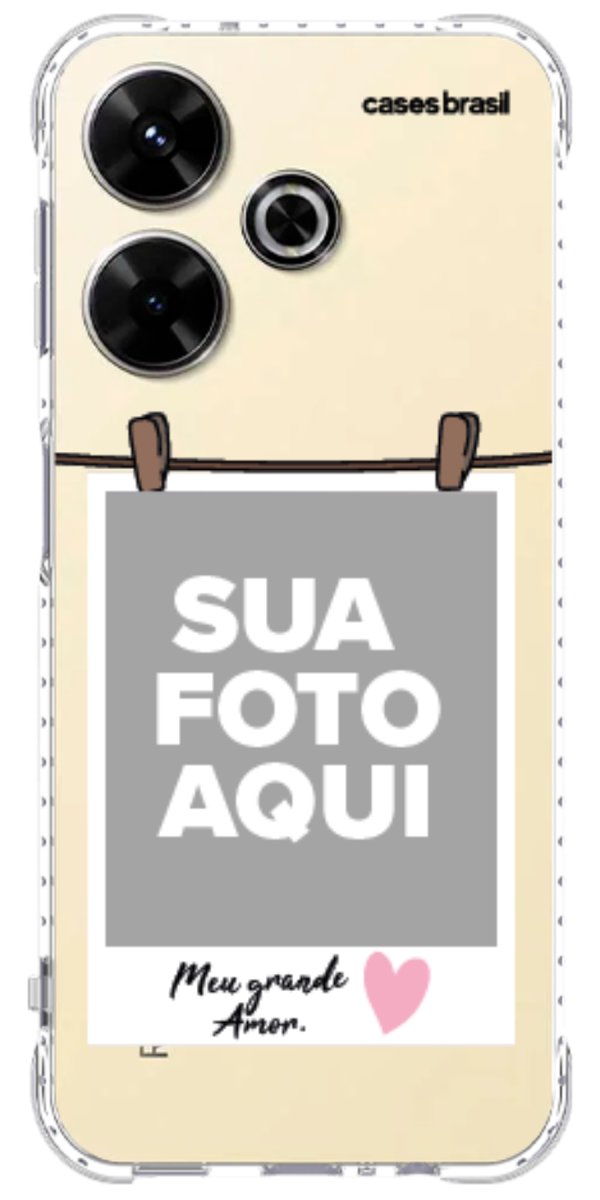 Capinha para Celular Polaroid Meu Grande Amor