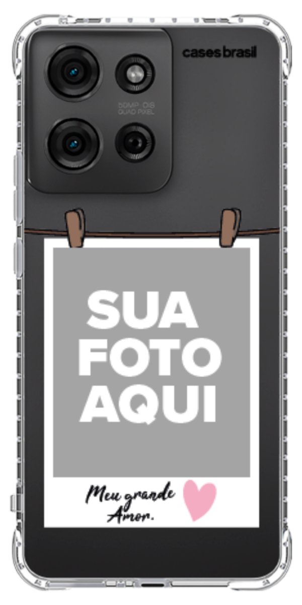 Capinha para Celular Polaroid Meu Grande Amor