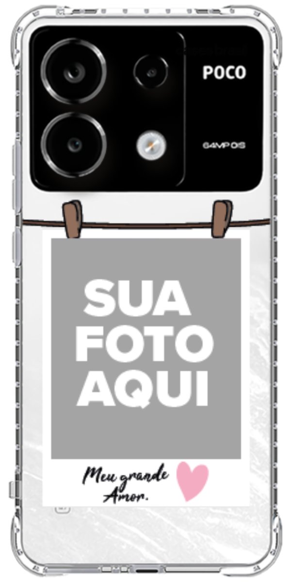 Capinha para Celular Polaroid Meu Grande Amor