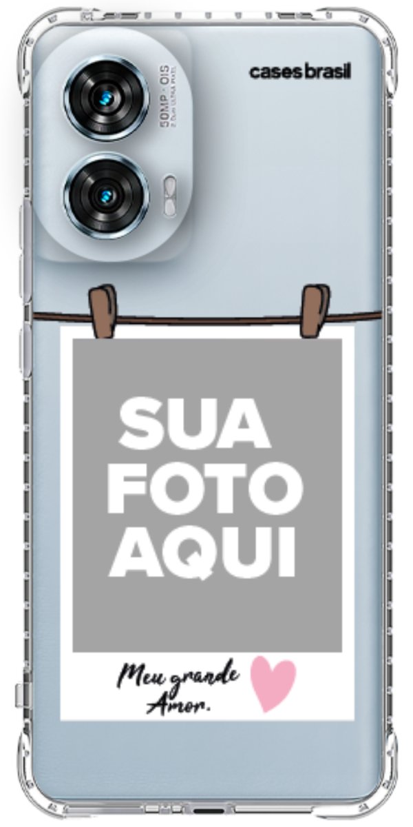 Capinha para Celular Polaroid Meu Grande Amor