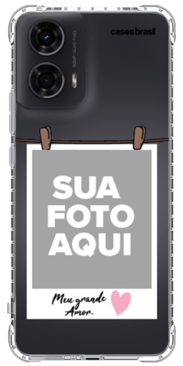 Capinha para Celular Polaroid Meu Grande Amor