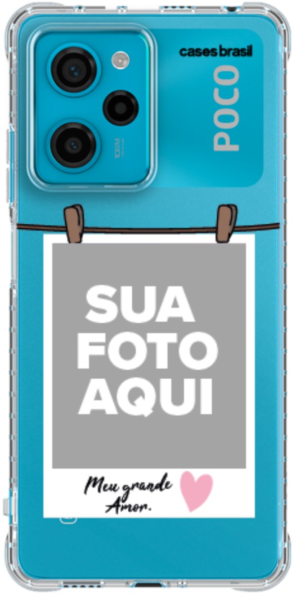 Capinha para Celular Polaroid Meu Grande Amor