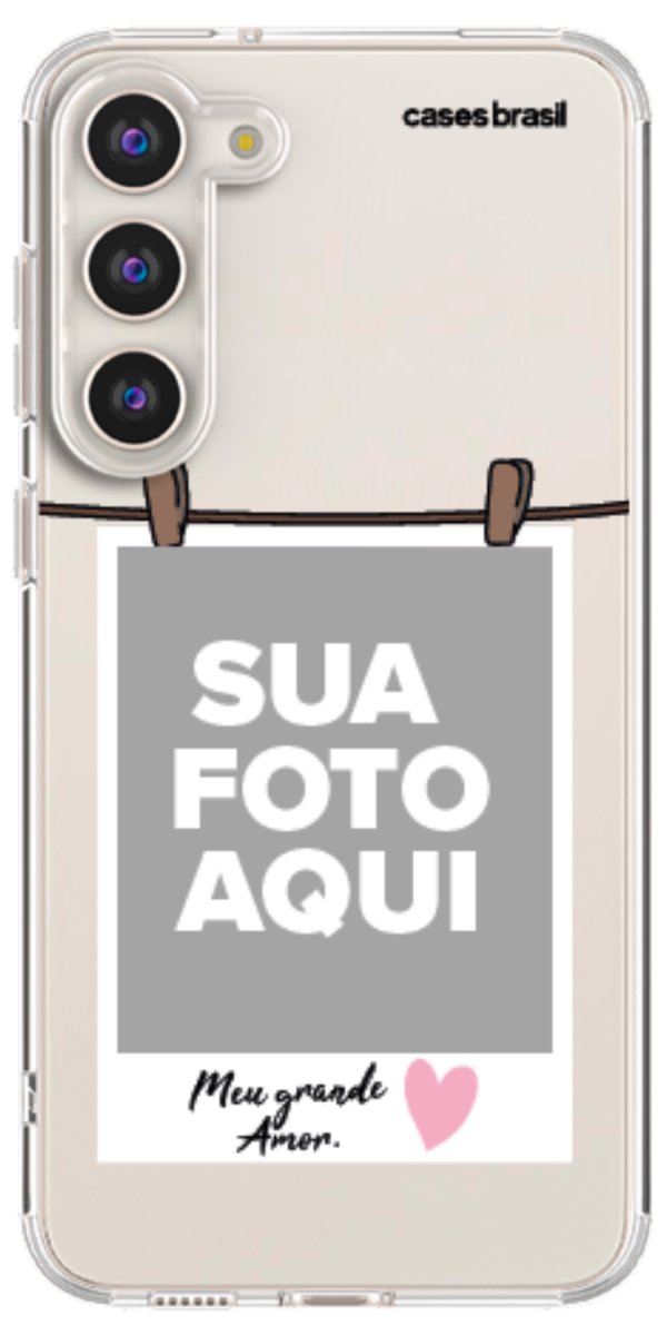 Capinha para Celular Polaroid Meu Grande Amor