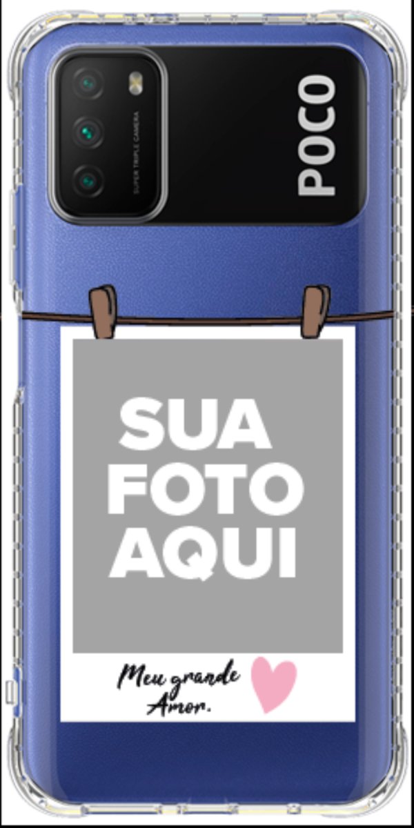 Capinha para Celular Polaroid Meu Grande Amor