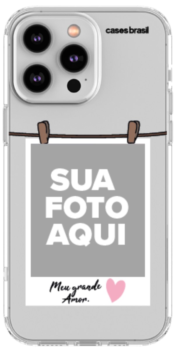 Capinha para Celular Polaroid Meu Grande Amor