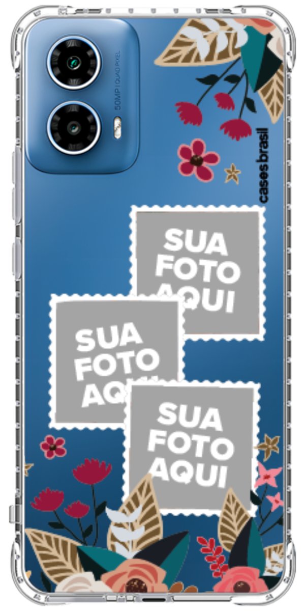 Capinha para Celular Recortes Floridos