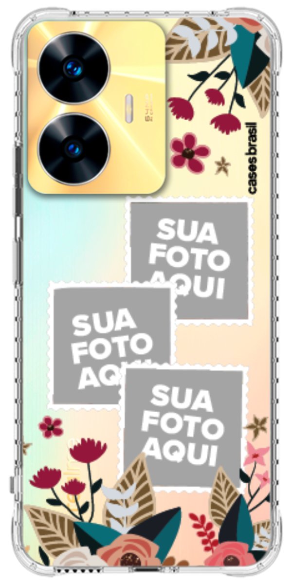 Capinha para Celular Recortes Floridos