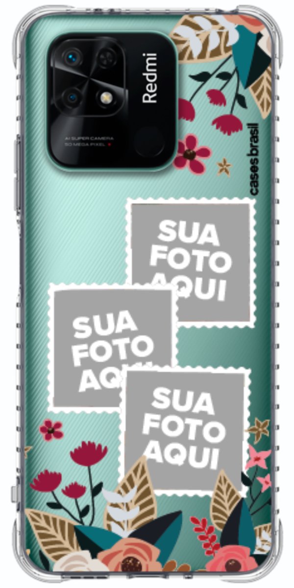 Capinha para Celular Recortes Floridos