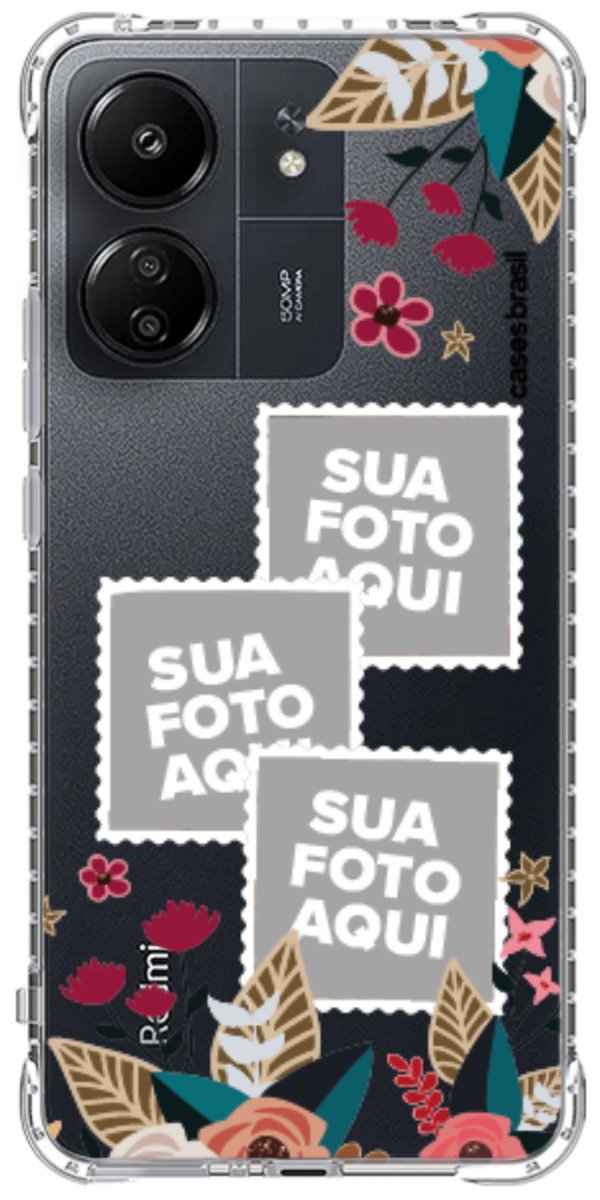 Capinha para Celular Recortes Floridos