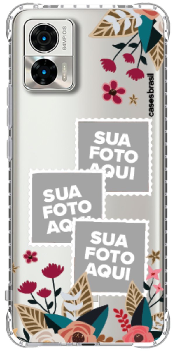 Capinha para Celular Recortes Floridos