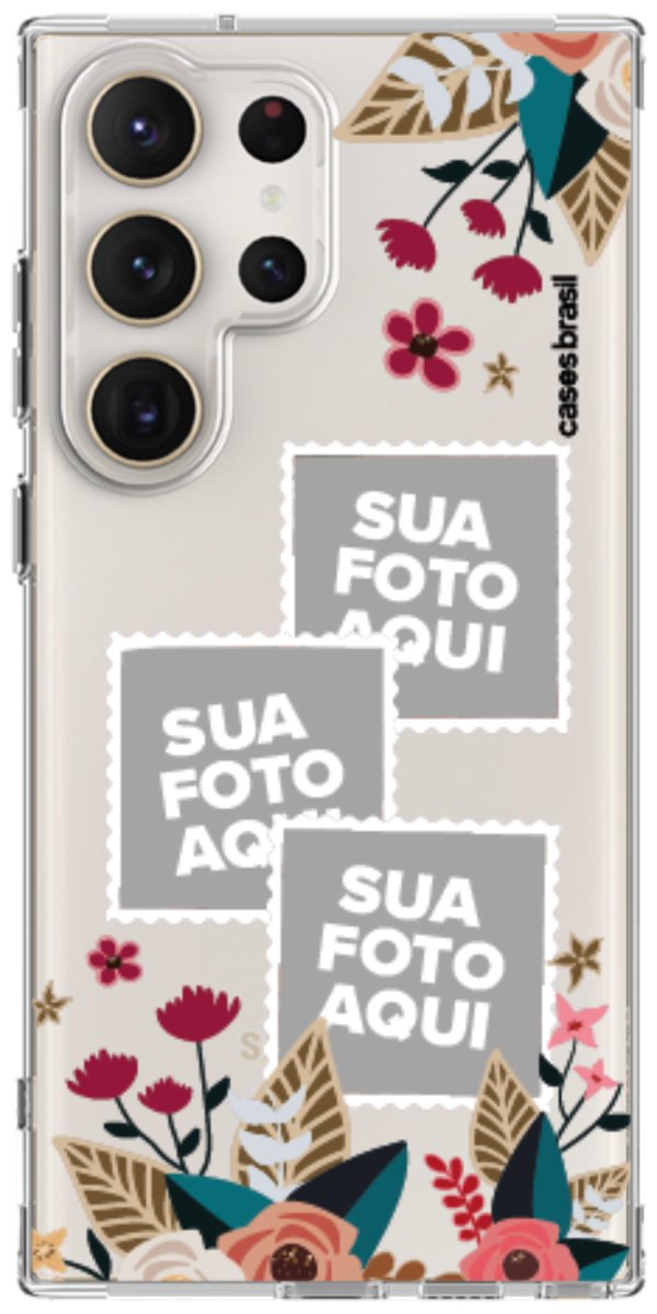 Capinha para Celular Recortes Floridos